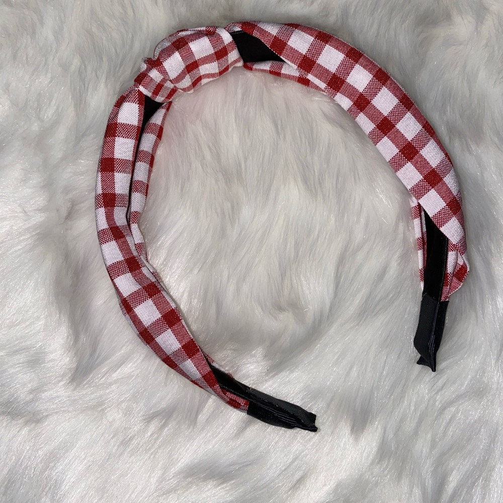 Red Plaid  HeadBand